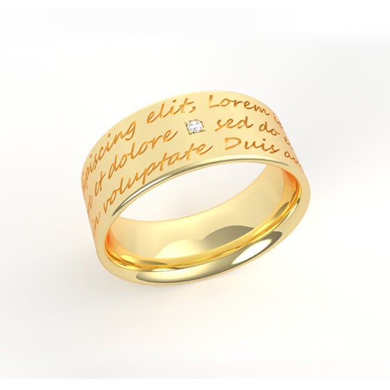 Premium White Paper Ring - Image 3