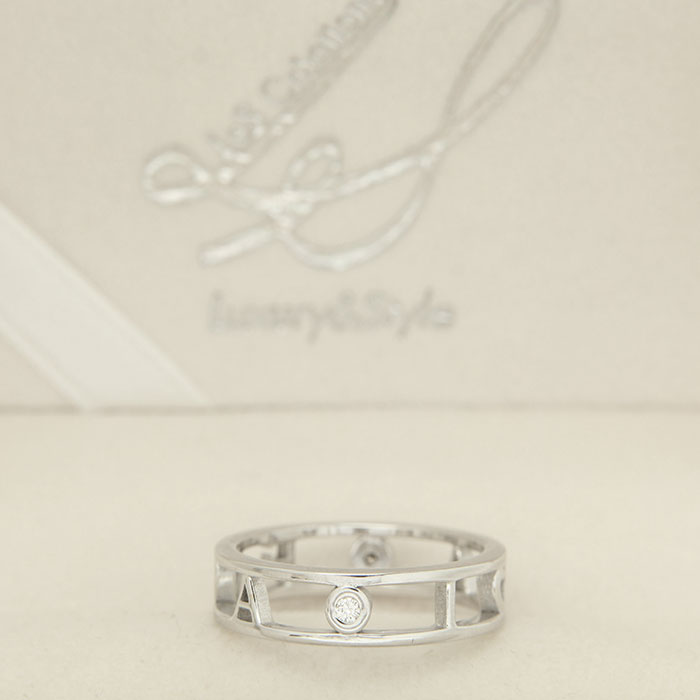 family ring - white gold