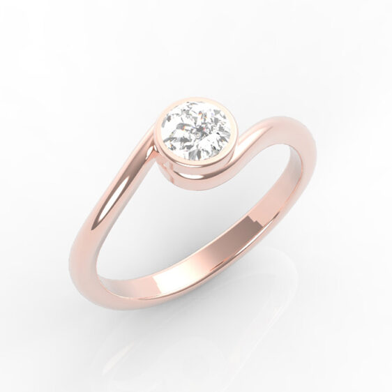 anello-fidanzamento-particolare-oro-rosa-diamante