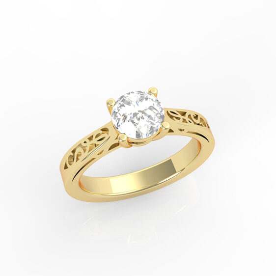Michael Ring - solitaire for engagement or birth - Image 2
