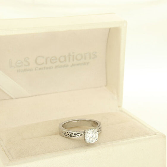 Michael Ring - solitaire for engagement or birth - Image 5
